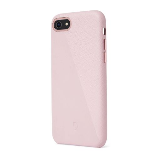 Decoded Dual Leather Backcover iPhone SE (2020)/8/7 Silver Pink