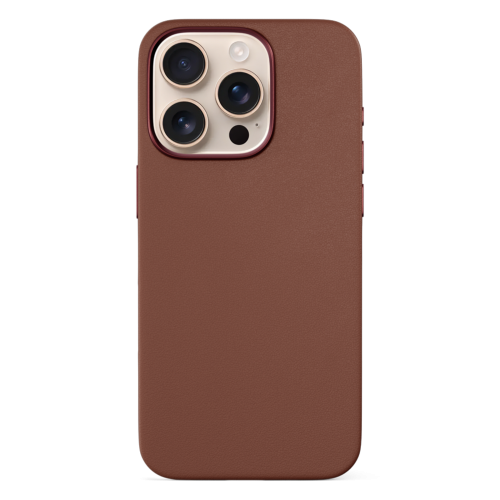 Epico Mag+ Leather Case for iPhone 16 Pro Max - Brown