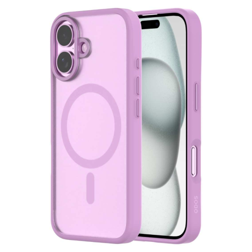 QDOS Transparent Case for iPhone 16 - Pink