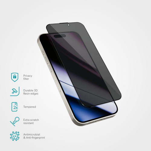 Epico Privacy Glass 3D for iPhone 16