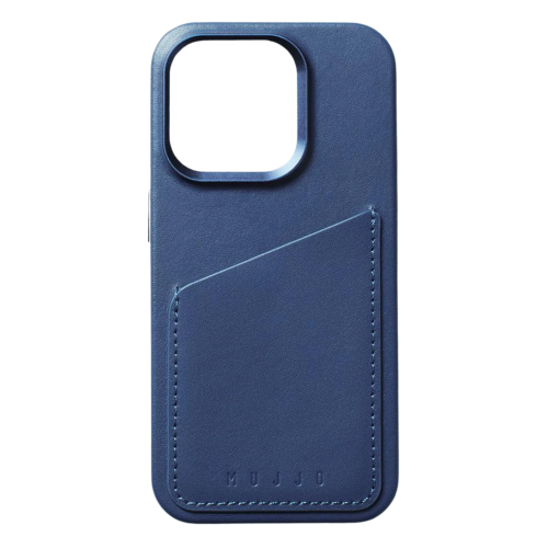 Mujjo Wallet Case iPhone 15 Pro Max Monaco Blue