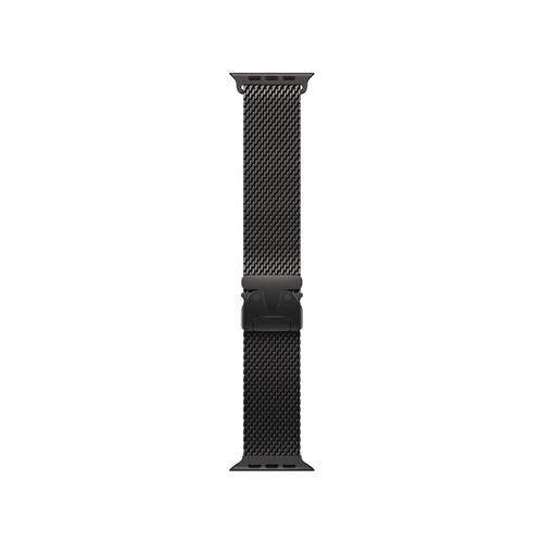 Apple Watch 49mm Titanium Milanese Loop Black - Medium