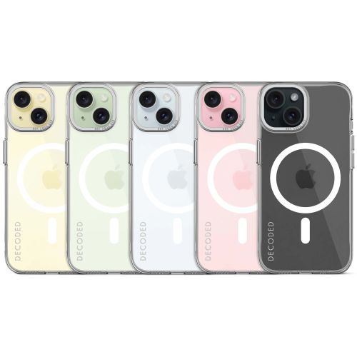 Decoded Recycled Plastic Transparent Backcover for iPhone 15 Plus