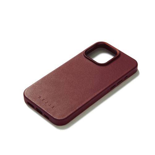 Mujjo Full Leather Case iPhone 15 Pro Max Burgundy