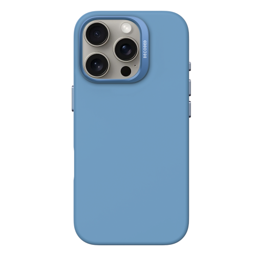 DECODED Silicone Case for iPhone 16 Pro - Light Blue