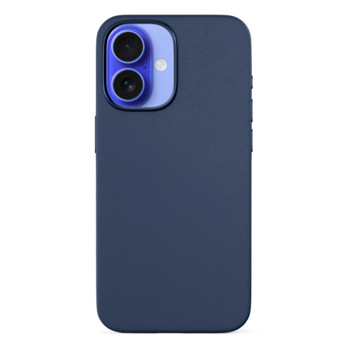 Epico Mag+ Leather Case for iPhone 16 - Blue