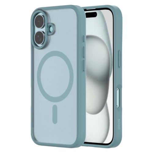 QDOS Transparent Case for iPhone 16 - Teal