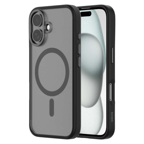 QDOS Transparent Case for iPhone 16 Plus - Black