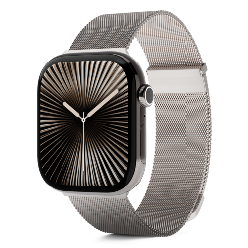 Epico Milanese+ Strap for Apple Watch (44-46 mm) - Starlight