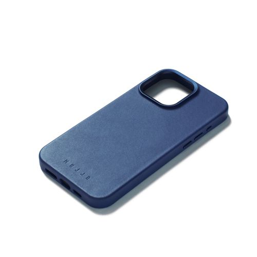 Mujjo Full Leather Case iPhone 15 Pro Monaco Blue